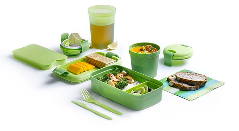 Škatla LUNCH & GO - zelena