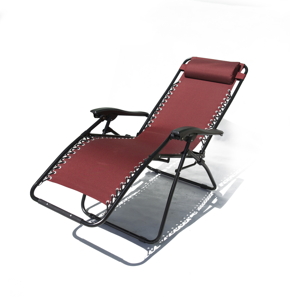 Vrtni fotelj 2320 OXFORD kovinski - bordo