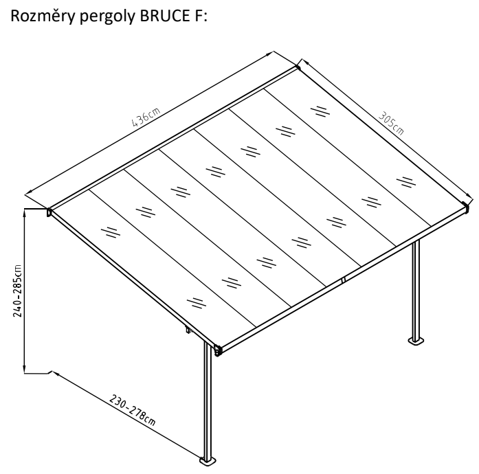 Pergola BRUCE F polykarbonát Rojaplast (foto 27)