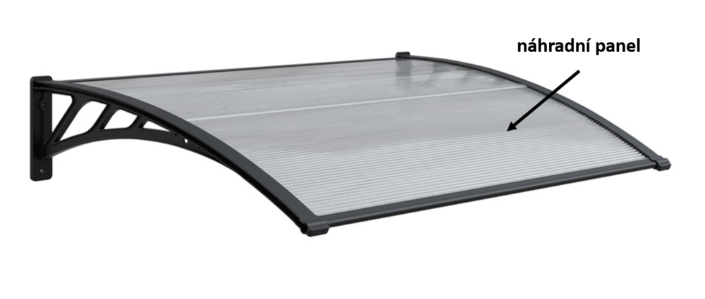 Přístřešek Panel polykarbonátu pro vchodový Rojaplast (foto 19)