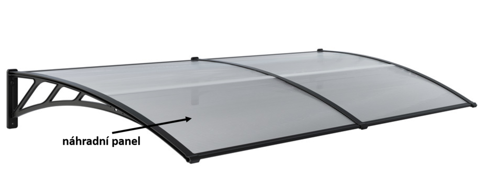 Přístřešek Panel polykarbonátu pro vchodový Rojaplast (foto 47)