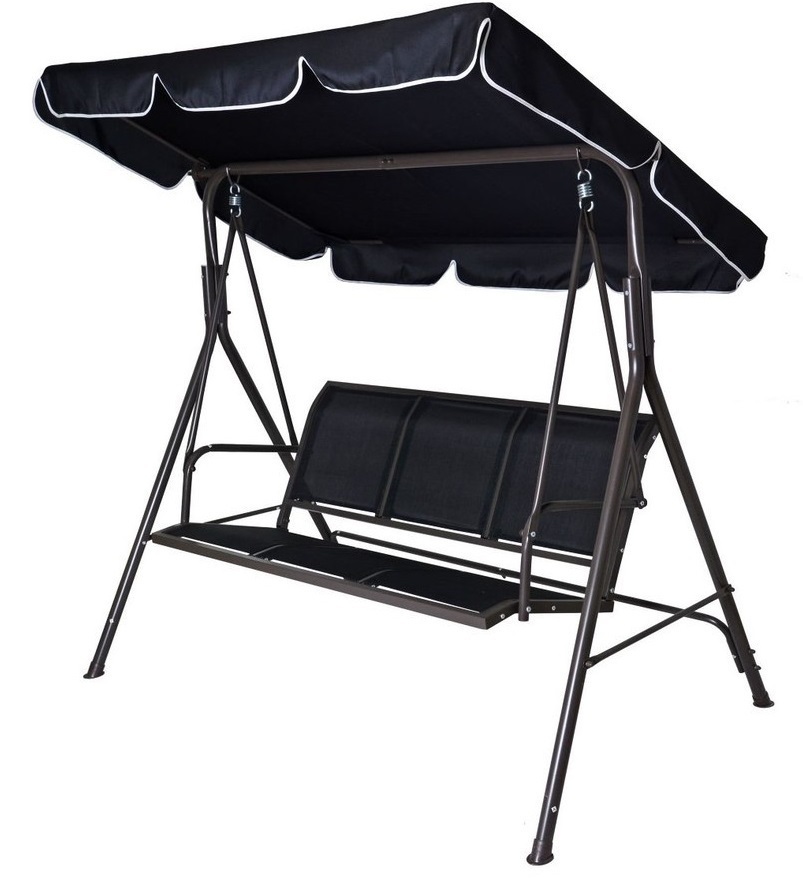 Kovinska vrtna gugalnica CONFORT - črna