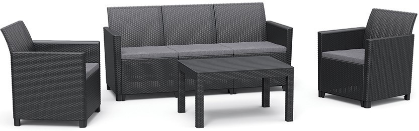 CLAIRE Garnitura 5 sedežev - grafit