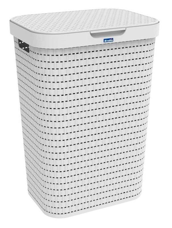 Košara za perilo COUNTRY 55 L - bela