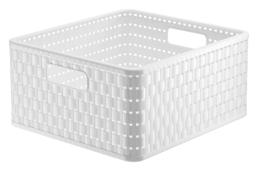 Posoda za shranjevanje COUNTRY square 14L - bela