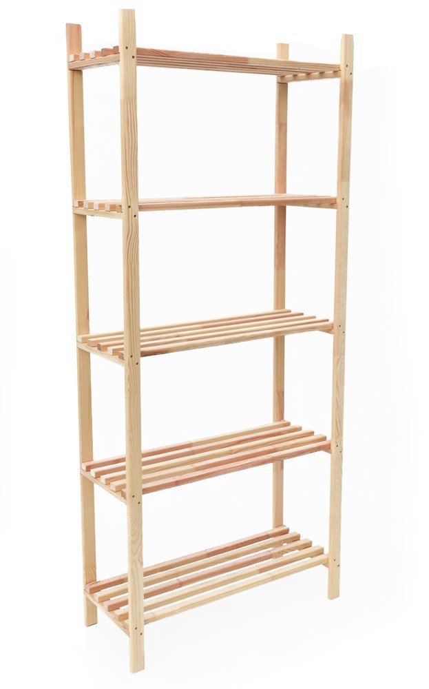 Lesena polica 5 polic