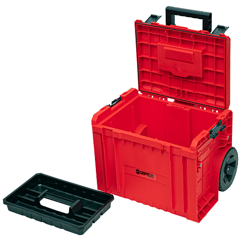 Úložný box QBRICK SYSTEM PRO HD Cart 2.0 Red Ultra na nářadí s kolečky Rojaplast (foto 7)