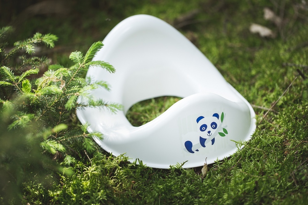 Straniščni sedež BIO s potiskom pande