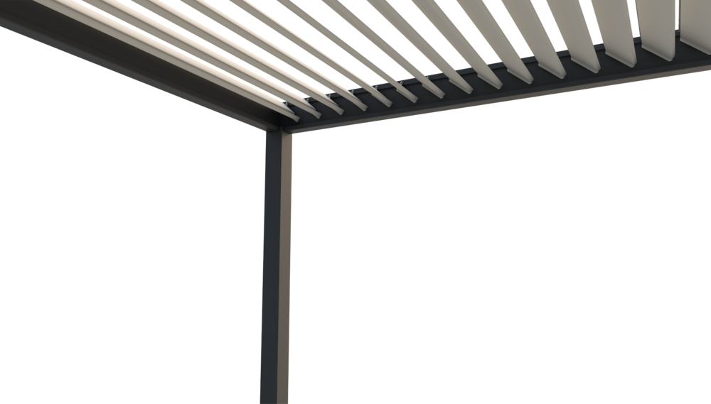 Bioklimatická pergola INTRO PLUS 4x3 m Rojaplast (foto 72)