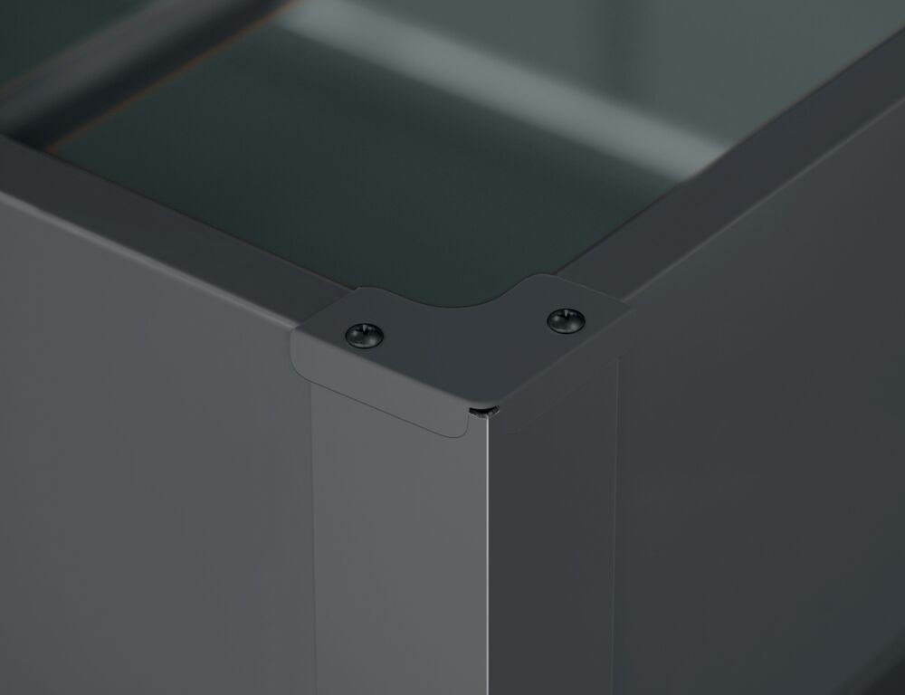 povišeni cvjetnjak od lima PREMIUM 90x90x76cm