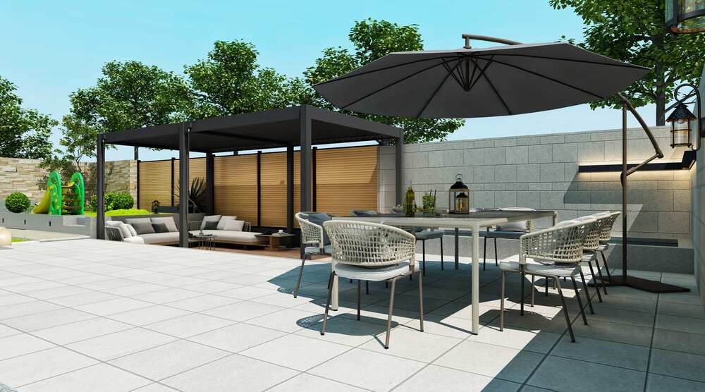 Bioklimatická pergola INTRO PLUS 4x3 m Rojaplast (foto 95)