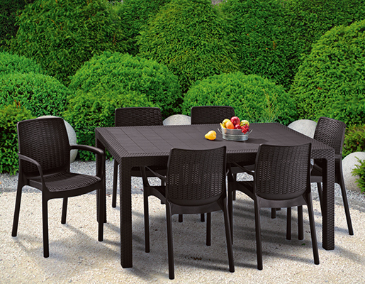 Miza MELODY - rjava