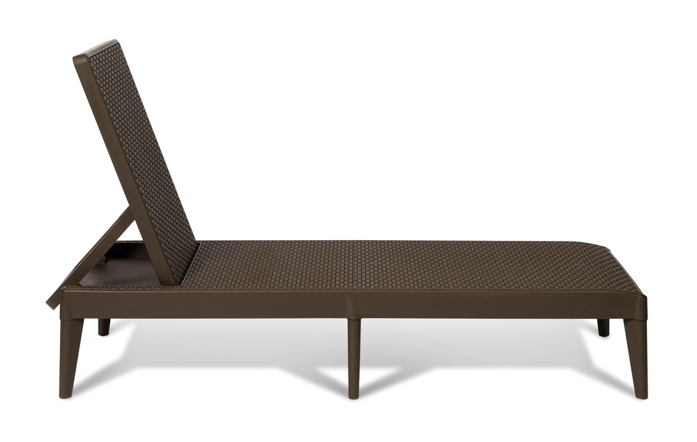 Plastični vrtni ležalnik NUMANA - rjav