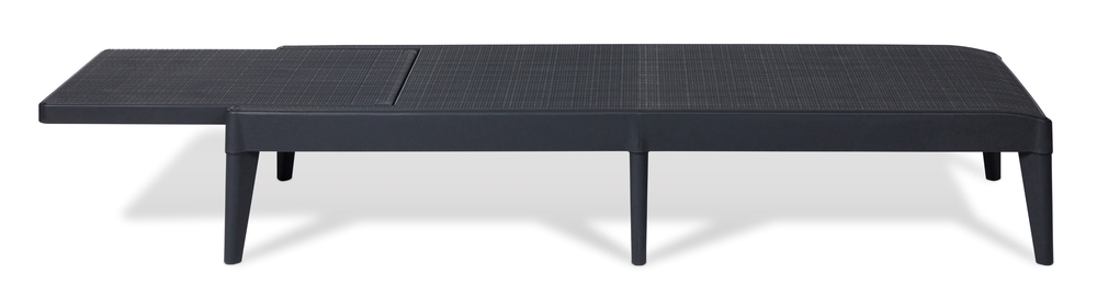 Vrtni ležalnik iz plastike SIROLO - grafit