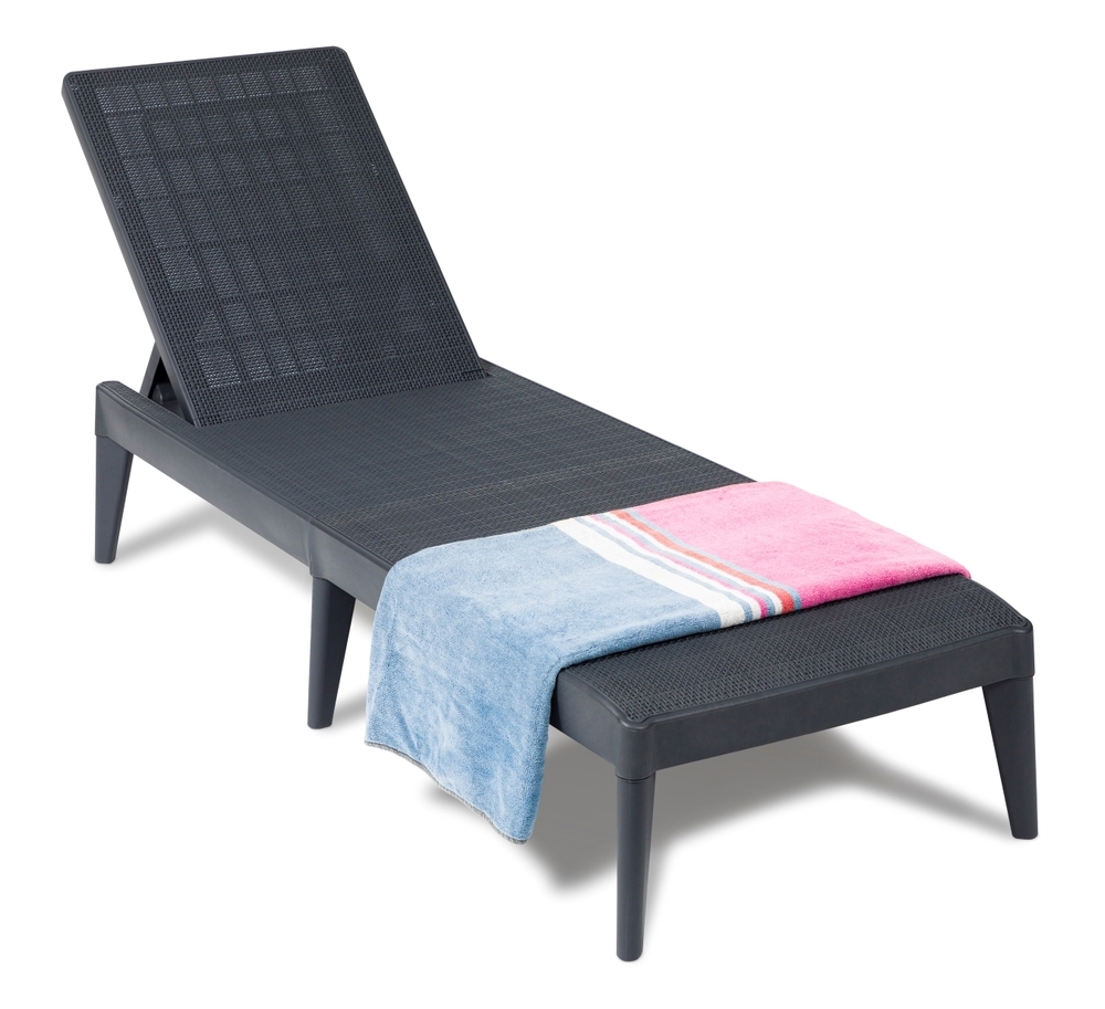 Vrtni ležalnik iz plastike SIROLO - grafit