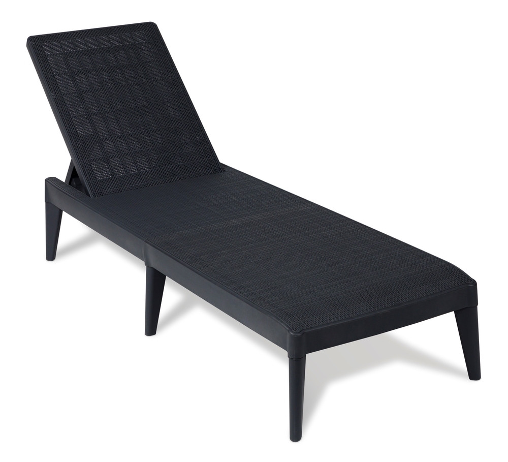 Vrtni ležalnik iz plastike SIROLO - grafit