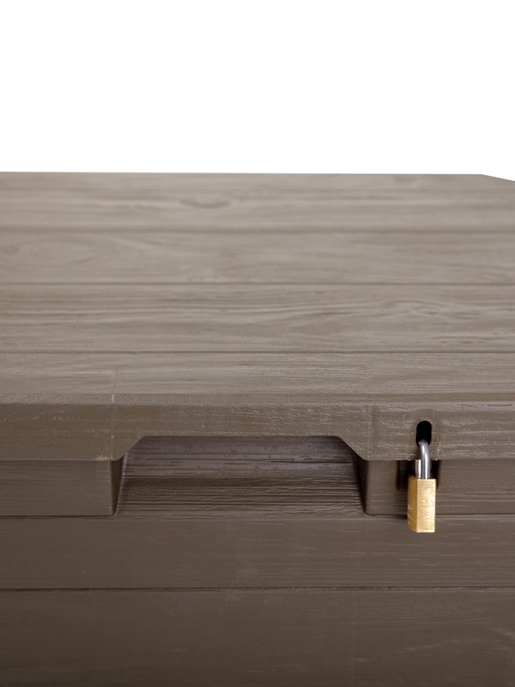 WOODYS Vrtna plastična Posoda za shranjevanje 90 L - rjava