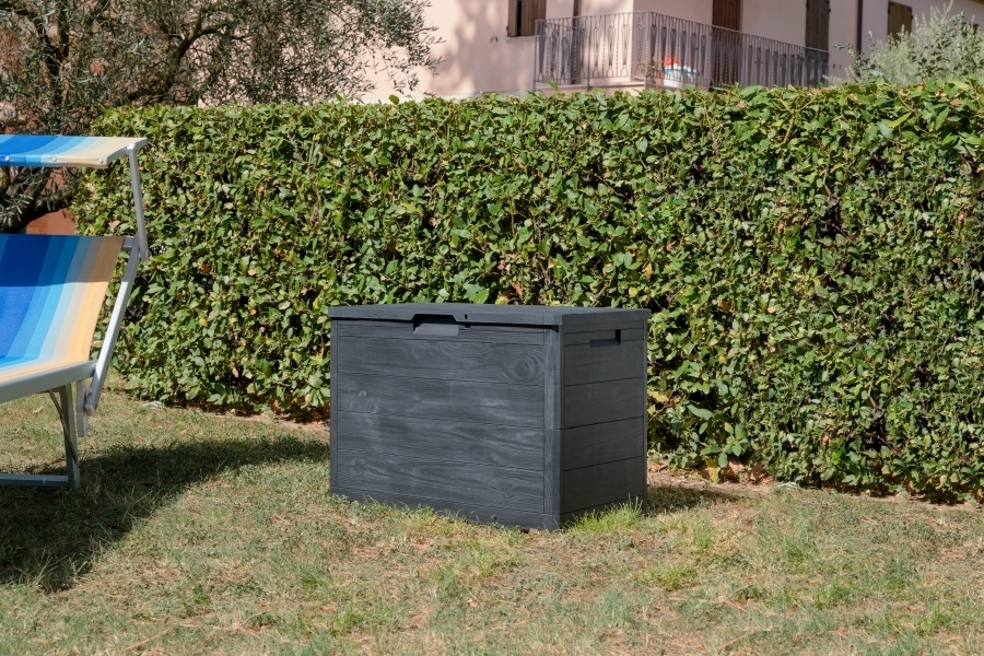 WOODYS vrtna plastična Posoda za shranjevanje 160 L - grafit