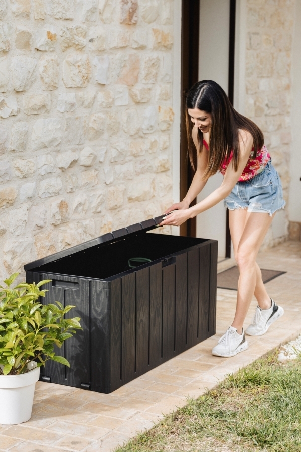 BRAVO vrtna plastična Posoda za shranjevanje 270 L - grafit
