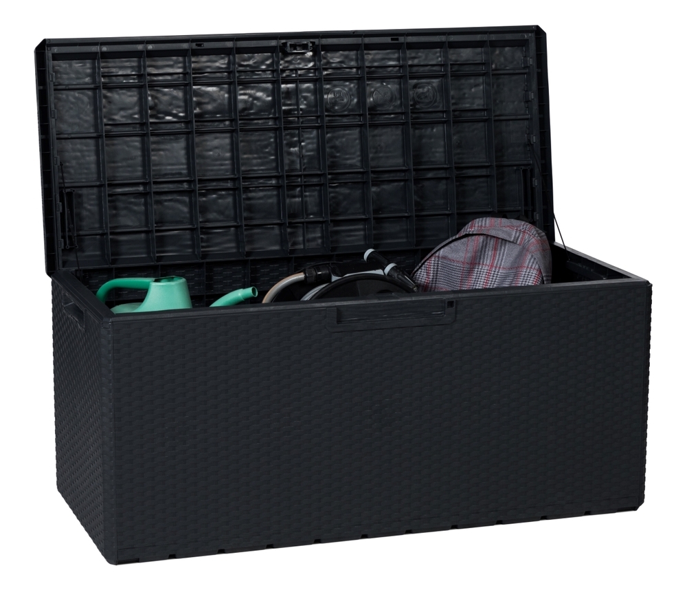 PORTOFINO vrtna plastična Posoda za shranjevanje 340 L - grafit