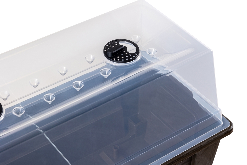 NIAGARA dvignjen plastični sadilnik - rjav