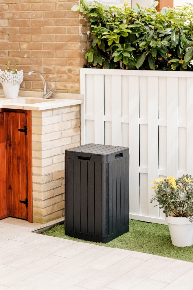 RIO GARDEN Plastična vrtna košara 80 L - grafitna