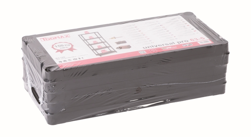 UNIVERSAL PRO 63-5 plastična polica - črna