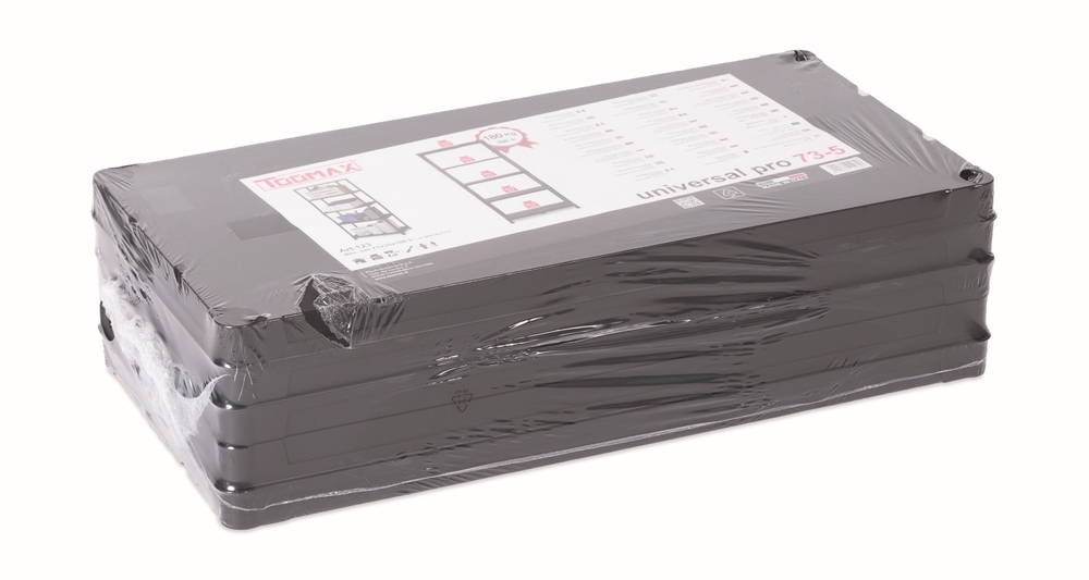 UNIVERSAL PRO 73-5 plastična polica - črna