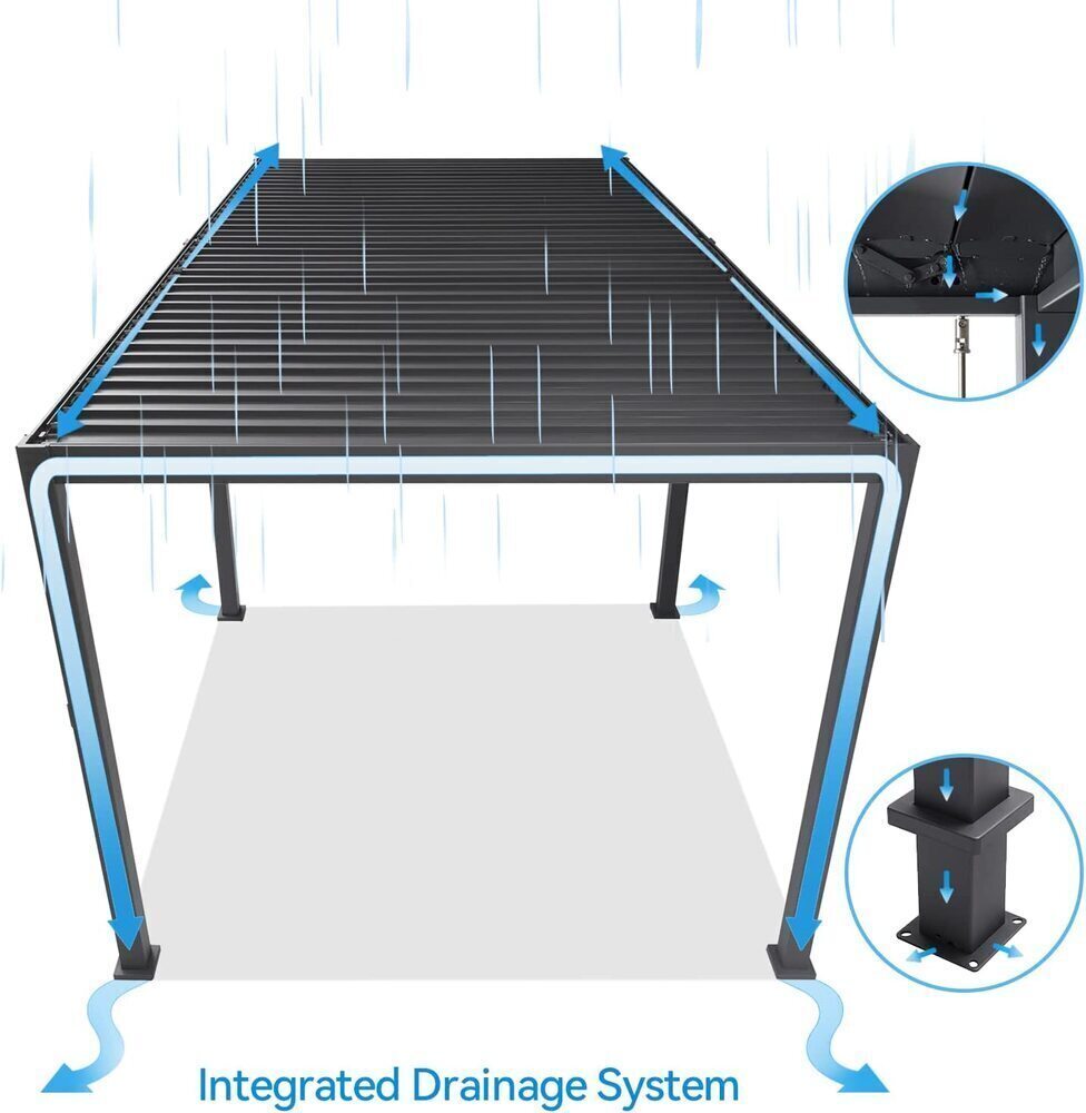 Bioklimatická pergola INTRO NEO 4x3 m Rojaplast (foto 60)