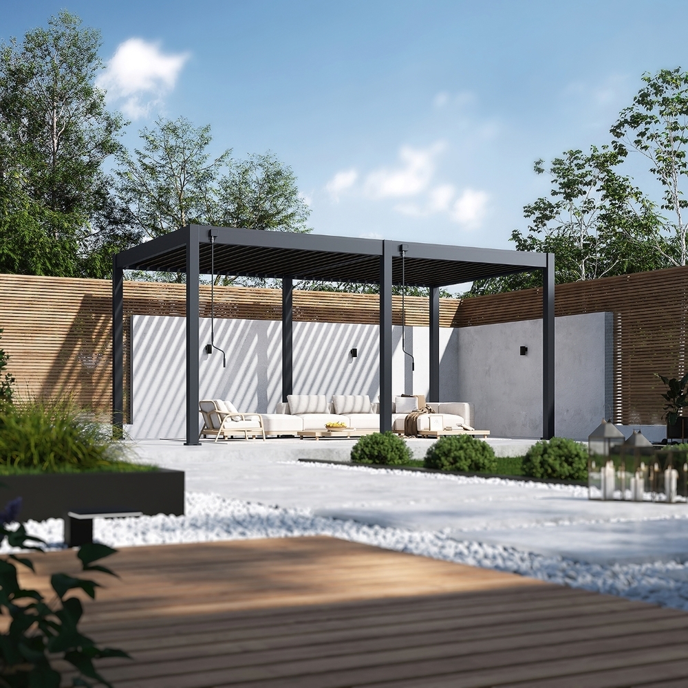 Bioklimatická pergola INTRO NEO 4x3 m Rojaplast (foto 55)