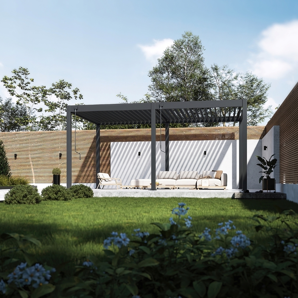 Bioklimatická pergola INTRO NEO 4x3 m Rojaplast (foto 56)
