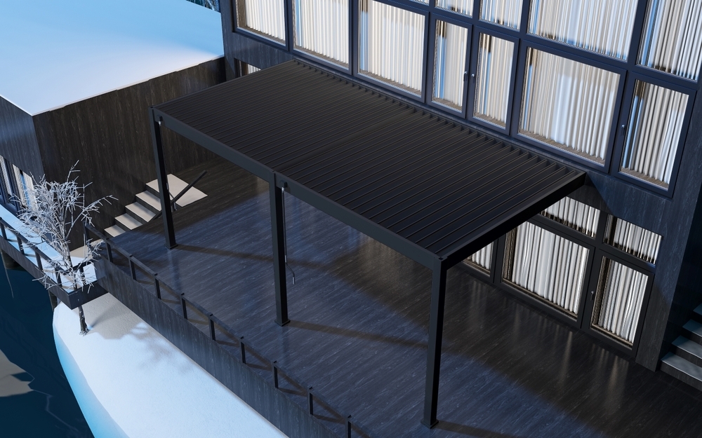 Bioklimatická pergola ke stěně INTRO PLUS 4x3 m Rojaplast (foto 81)