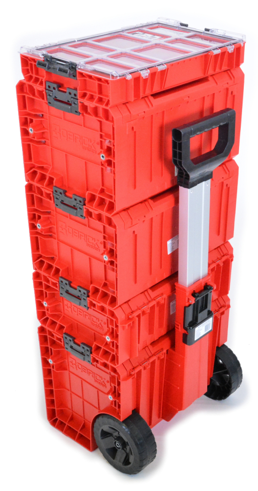 Úložný box QBRICK SYSTEM PRO HD Cart 2.0 Red Ultra na nářadí s kolečky Rojaplast (foto 16)