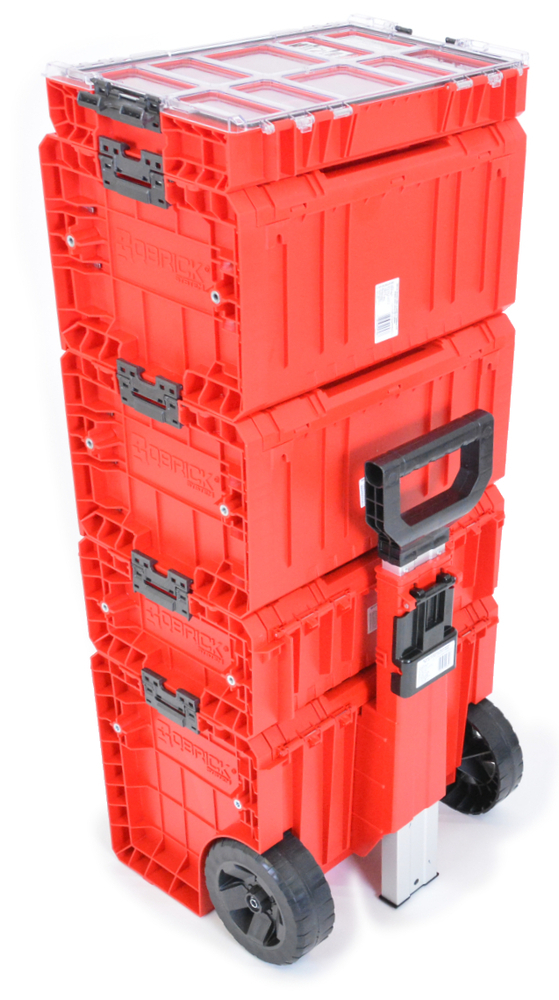 Úložný box QBRICK SYSTEM PRO HD Cart 2.0 Red Ultra na nářadí s kolečky Rojaplast (foto 17)