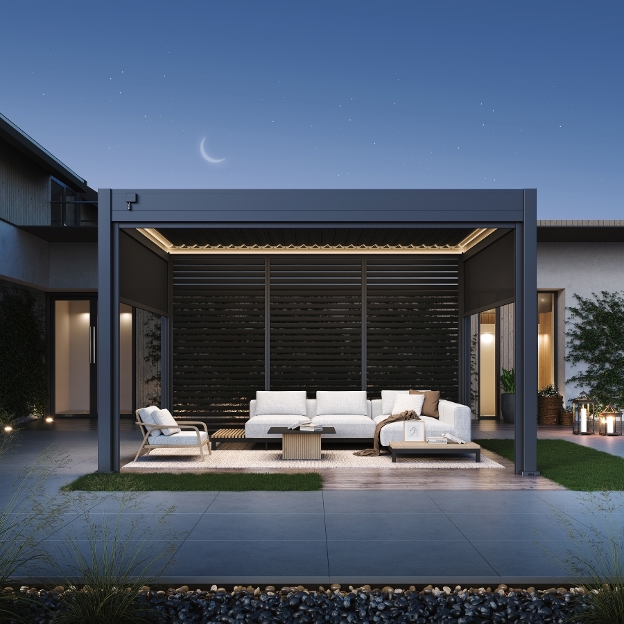 Bioklimatická pergola INTRO NEO 4x3 m Rojaplast (foto 24)