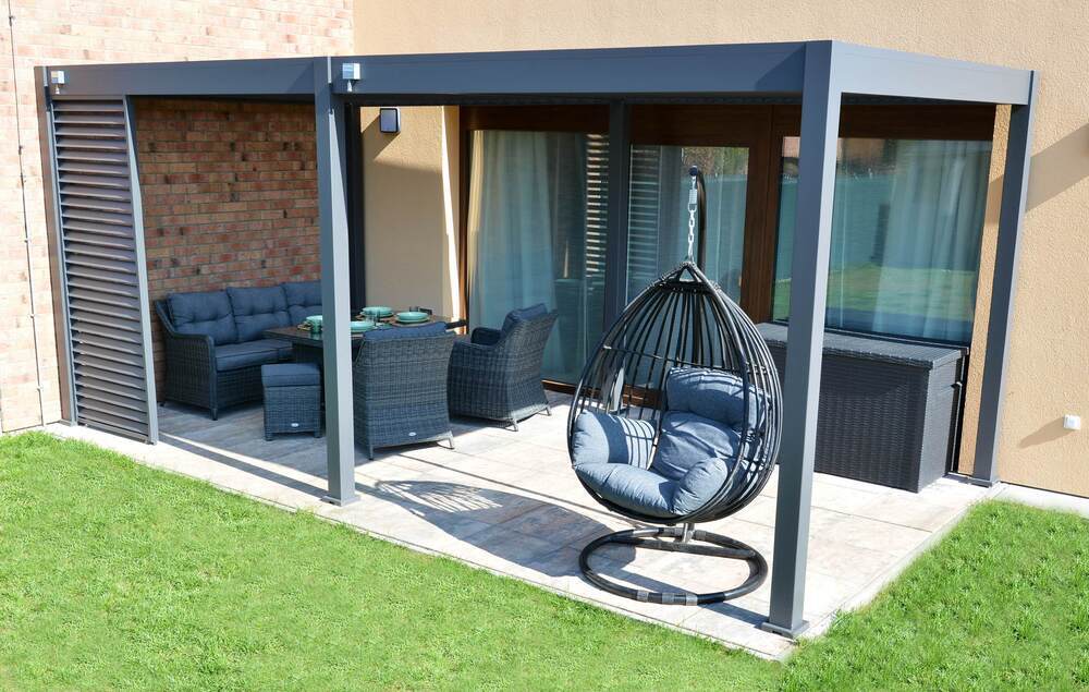 Bioklimatická pergola INTRO NEO 4x3 m Rojaplast (foto 50)