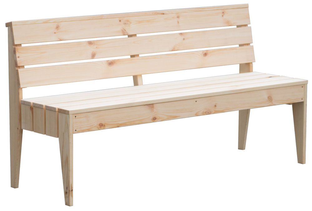 Lesena klop za bazen - NATURAL