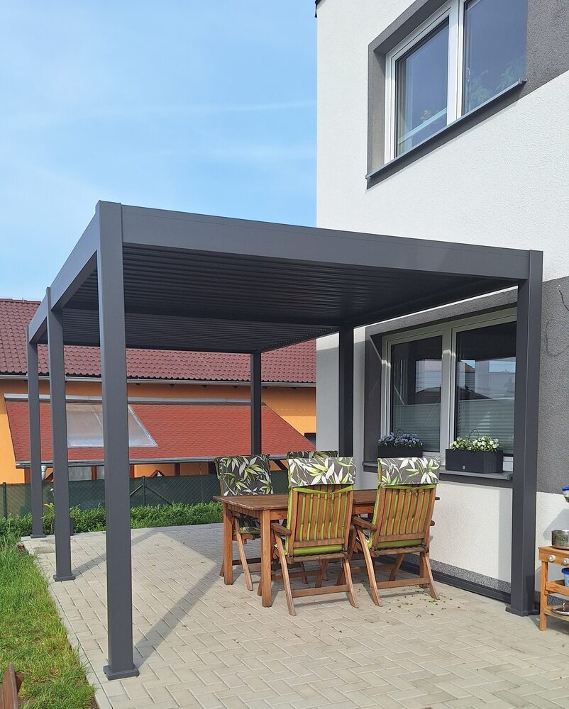 Bioklimatická pergola INTRO NEO 4x3 m Rojaplast (foto 100)