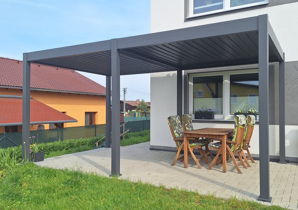 Bioklimatická pergola INTRO NEO 4x3 m Rojaplast (foto 53)