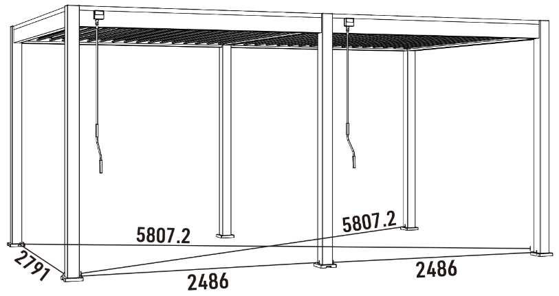 Bioklimatická pergola INTRO NEO 4x3 m Rojaplast (foto 62)