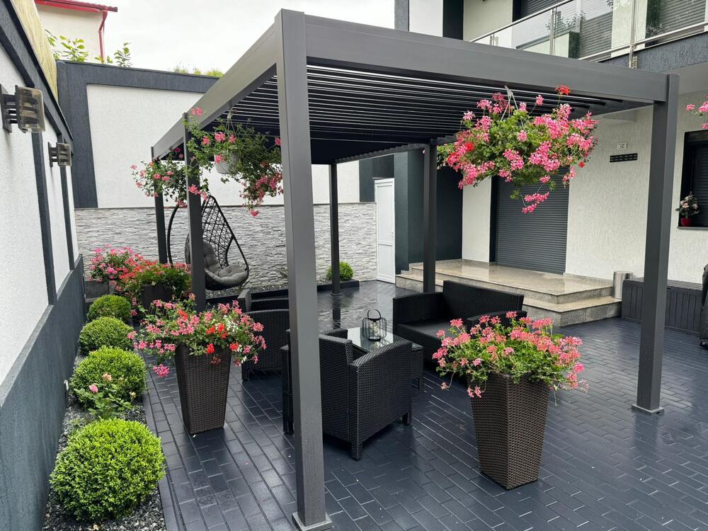 Bioklimatická pergola INTRO PLUS 4x3 m Rojaplast (foto 91)