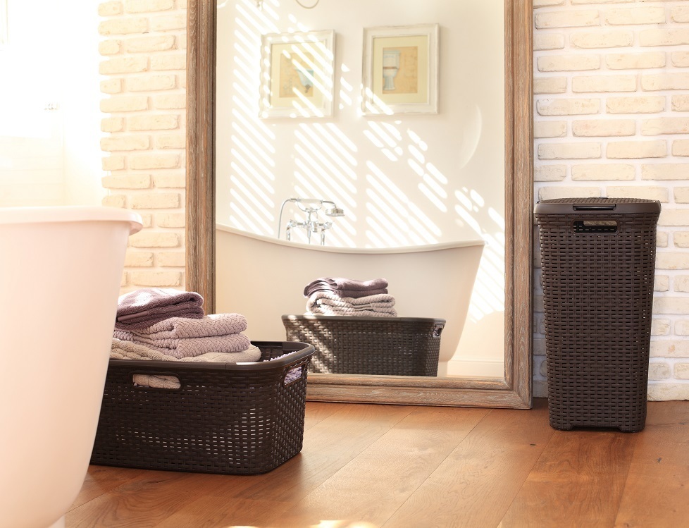 Koš za perilo RATTAN STYLE 40L - rjav