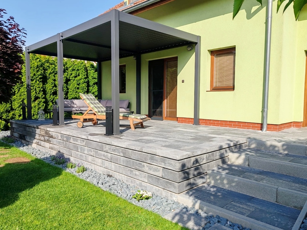 Bioklimatická pergola INTRO NEO 4x3 m Rojaplast (foto 47)