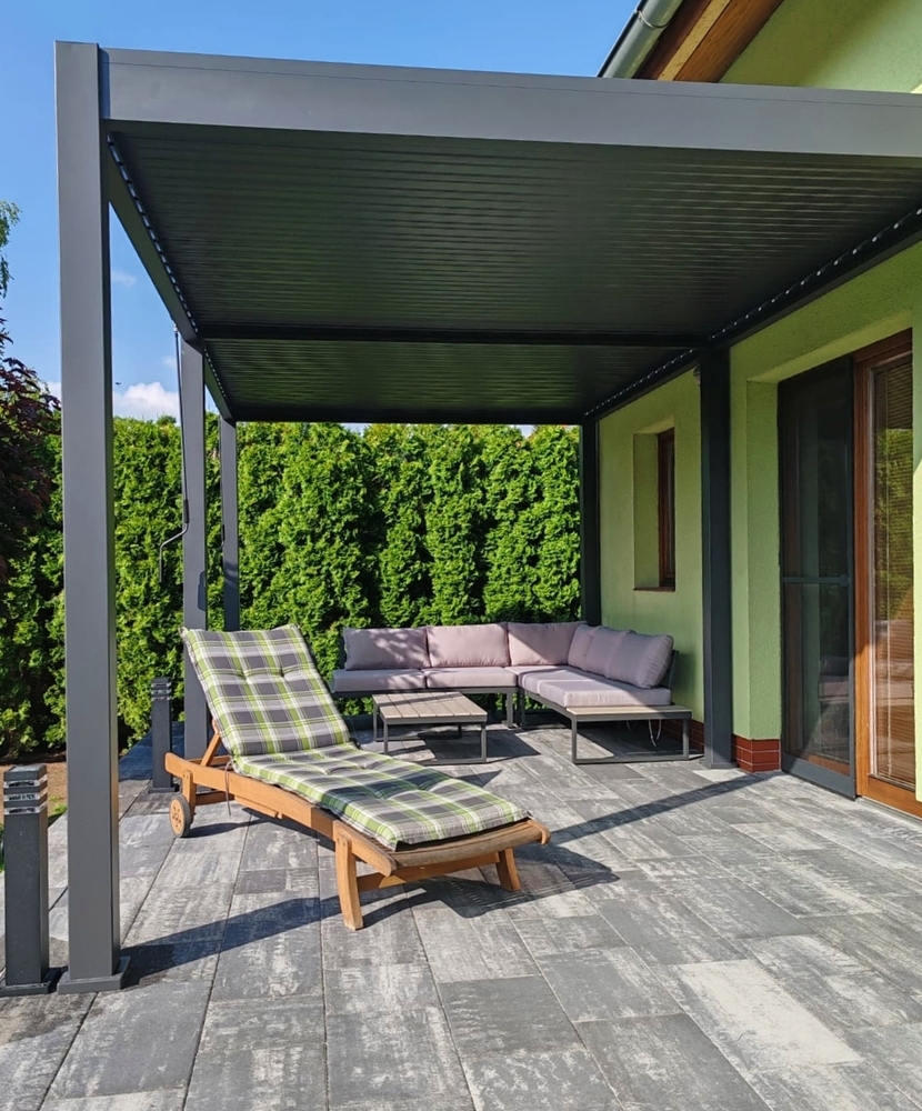 Bioklimatická pergola INTRO NEO 4x3 m Rojaplast (foto 48)