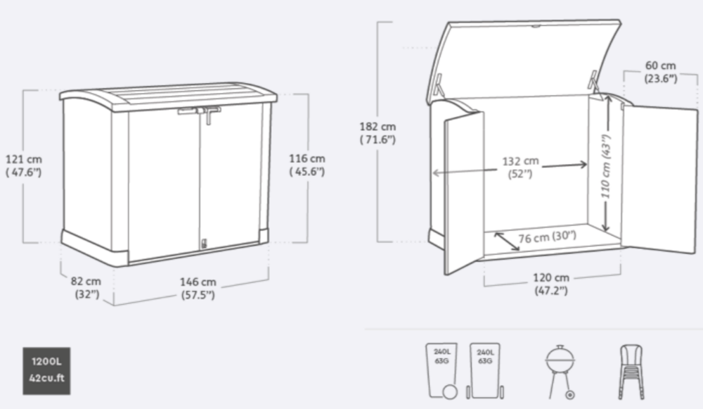 SKLADIŠČE OUT Omarica ARC