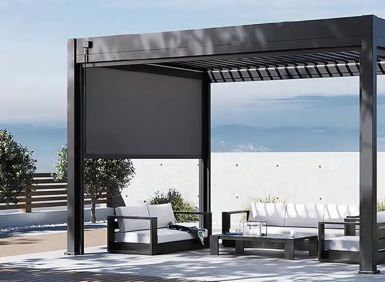 Rolo sjenilo 4 m za bioklimatsku pergolu - tamno siva