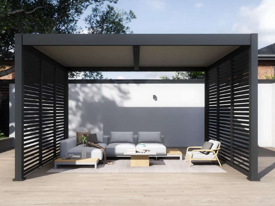 Bioklimatická pergola INTRO DUO 4x4 m Rojaplast (foto 164)