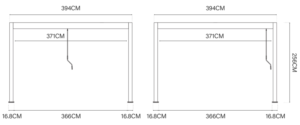 Bioklimatická pergola INTRO DUO 4x4 m Rojaplast (foto 234)