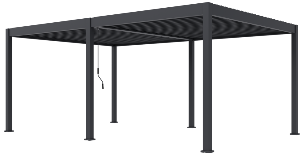 Bioklimatická pergola INTRO DUO 4x4 m Rojaplast (foto 60)