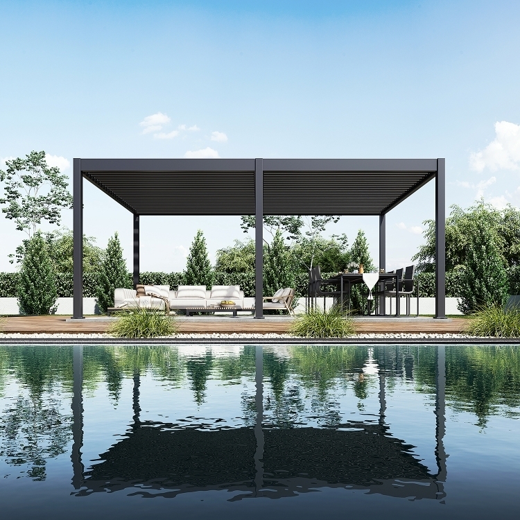 Bioklimatická pergola INTRO DUO 4x4 m Rojaplast (foto 174)